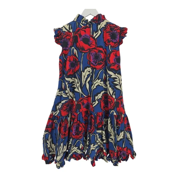 Rhian Stephenson La Double J Short & Sassy Dress Size Large Pockets Tiered Skirt